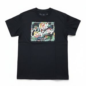 Neff Black Tee with Vibrant Floral Design